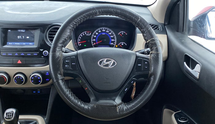 2017 Hyundai Grand i10 SPORTZ 1.2 KAPPA VTVT, Petrol, Manual, 73,586 km, Steering Wheel Close Up