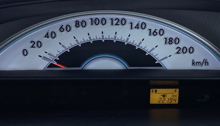 2011 Toyota Etios Liva G SP, Petrol, Manual, 22,194 km, Odometer Image