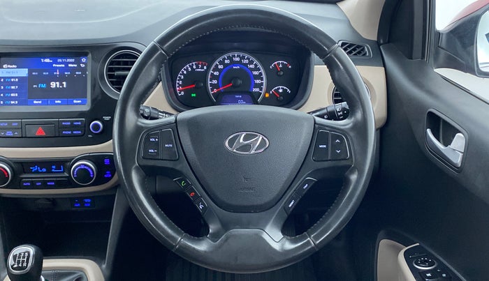 2017 Hyundai Grand i10 ASTA 1.2 KAPPA VTVT, Petrol, Manual, 49,965 km, Steering Wheel Close Up