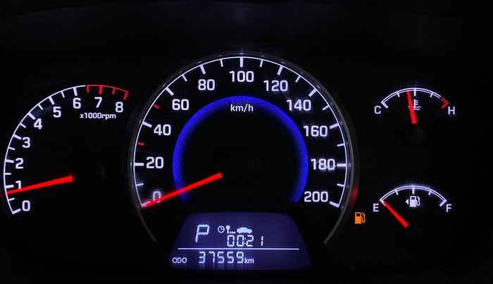2017 Hyundai Grand i10 SPORTZ (O) 1.2 AT VTVT, Petrol, Automatic, 37,559 km, Odometer Image