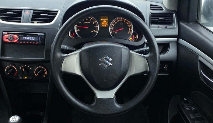 2013 Maruti Swift VXI, Petrol, Manual, 66,929 km, Steering Wheel Close Up