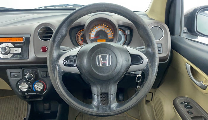 2013 Honda Brio 1.2 V MT I VTEC, CNG, Manual, 33,598 km, Steering Wheel Close Up