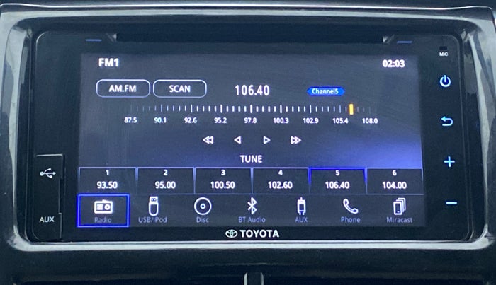 2018 Toyota YARIS V CVT, Petrol, Automatic, 47,767 km, Infotainment System