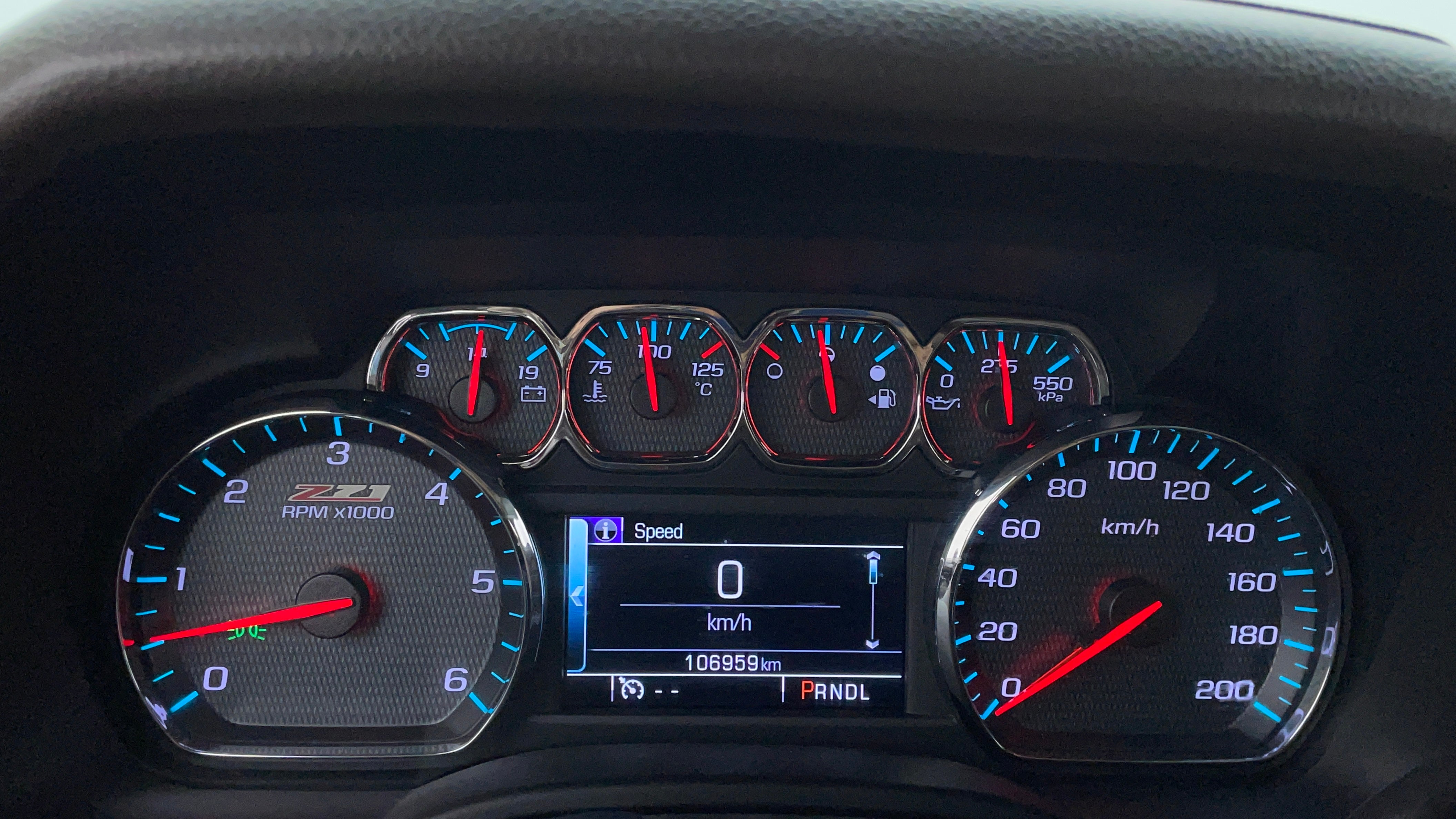 Chevrolet Tahoe-Odometer View