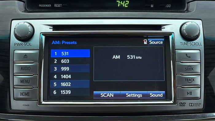TOYOTA FORTUNER-Infotainment System