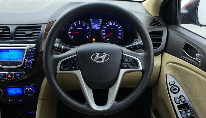 2014 Hyundai Verna FLUIDIC 1.4 VTVT CX, Petrol, Manual, 41,696 km, Steering Wheel Close Up