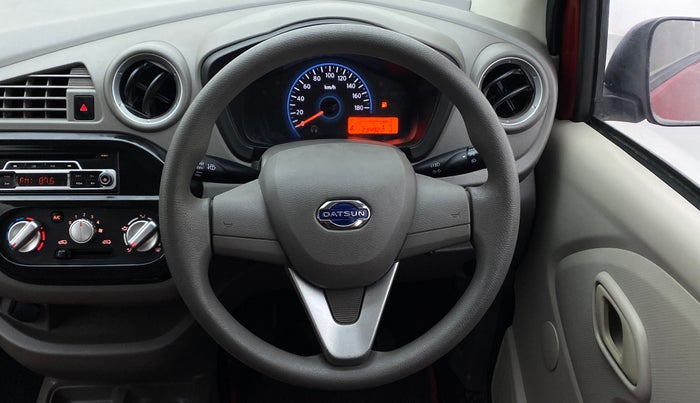 2017 Datsun Redi Go T (O), Petrol, Manual, 23,574 km, Steering Wheel Close Up
