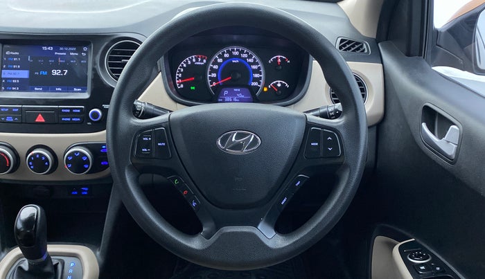 2017 Hyundai Grand i10 SPORTZ (O) 1.2 AT VTVT, Petrol, Automatic, 38,616 km, Steering Wheel Close Up