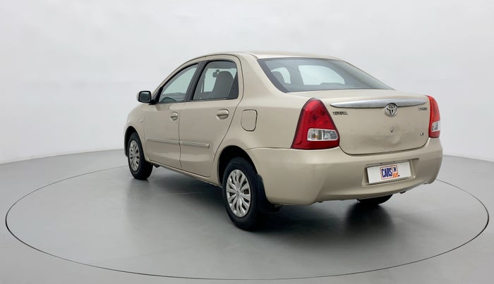 2011 Toyota Etios G, Petrol, Manual, 43,763 km, Left Back Diagonal