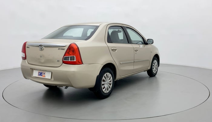 2011 Toyota Etios G, Petrol, Manual, 43,763 km, Right Back Diagonal
