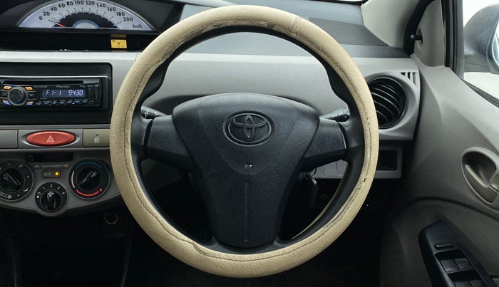 2011 Toyota Etios G, Petrol, Manual, 43,763 km, Steering Wheel Close Up
