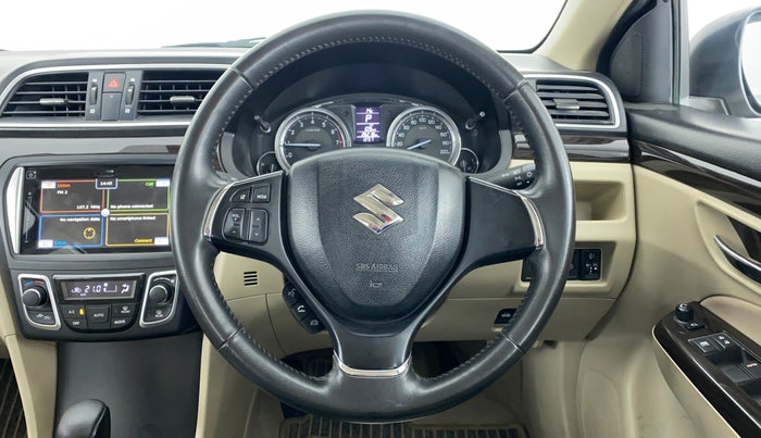 2018 Maruti Ciaz ALPHA 1.4 VVT AMT, Petrol, Automatic, 26,218 km, Steering Wheel Close Up