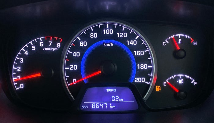 2016 Hyundai Grand i10 SPORTZ 1.2 KAPPA VTVT, Petrol, Manual, 86,471 km, Odometer Image
