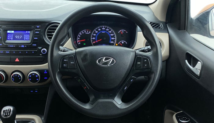 2016 Hyundai Grand i10 SPORTZ 1.2 KAPPA VTVT, Petrol, Manual, 86,471 km, Steering Wheel Close Up