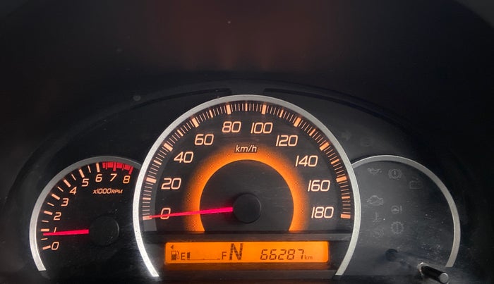 2016 Maruti Wagon R 1.0 VXI (O) AMT, Petrol, Automatic, 66,287 km, Odometer Image