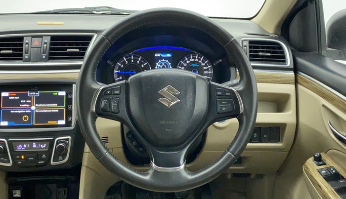 2018 Maruti Ciaz ALPHA 1.5 SHVS PETROL, Petrol, Manual, 42,142 km, Steering Wheel Close Up