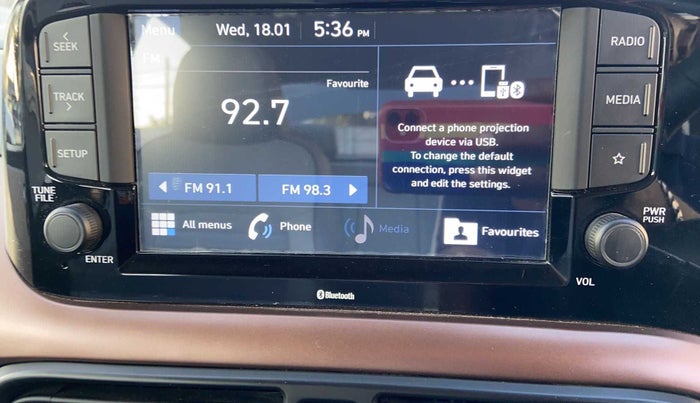 2022 Hyundai AURA SX 1.2 (O), Petrol, Manual, 4,417 km, Infotainment system - Parking sensor not working