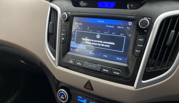 2019 Hyundai Creta 1.6 SX VTVT, Petrol, Manual, 7,366 km, Infotainment system - GPS Card not working/missing