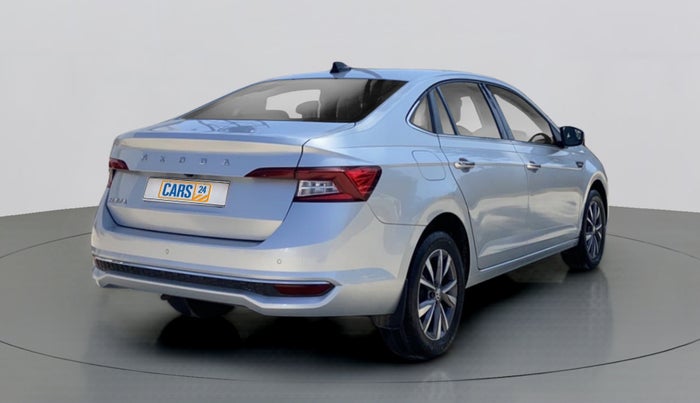 2022 Skoda SLAVIA STYLE 1.0 TSI AT, Petrol, Automatic, 6,817 km, Right Back Diagonal