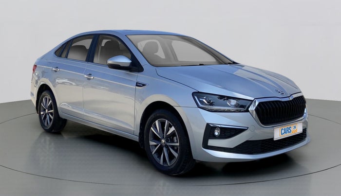 2022 Skoda SLAVIA STYLE 1.0 TSI AT, Petrol, Automatic, 6,817 km, Right Front Diagonal