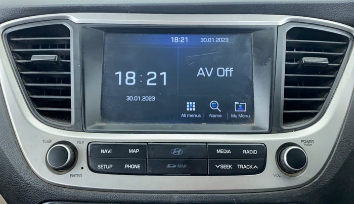 2019 Hyundai Verna 1.6 SX+ VTVT AT, CNG, Automatic, 59,449 km, Infotainment System