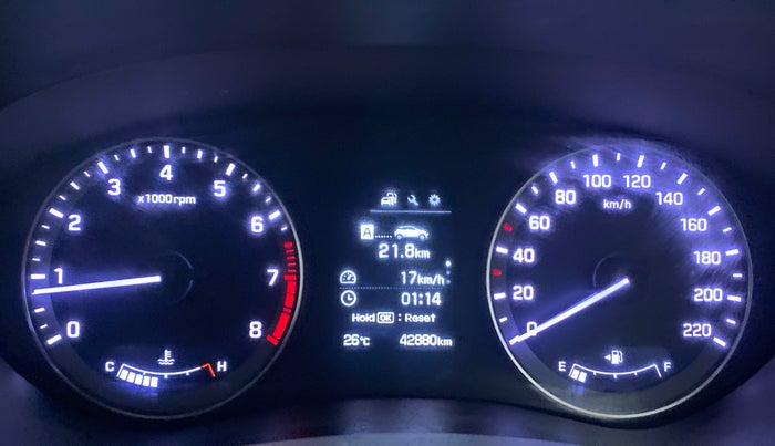 2016 Hyundai Elite i20 ASTA 1.2, Petrol, Manual, 42,880 km, Odometer Image