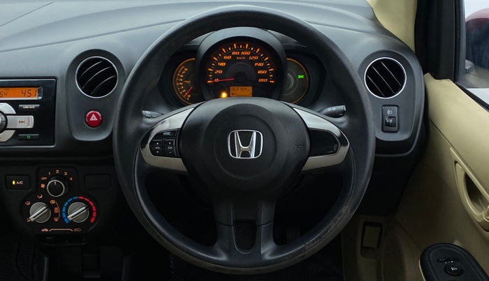 2014 Honda Amaze 1.2 SMT I VTEC, Petrol, Manual, 63,154 km, Steering Wheel Close Up