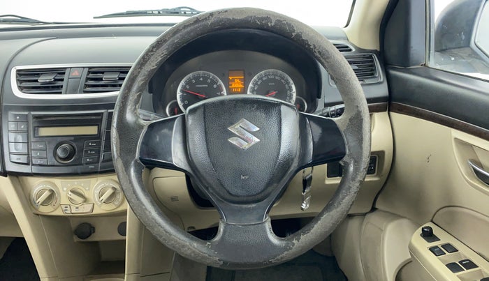 2012 Maruti Swift Dzire VXI, Petrol, Manual, 83,421 km, Steering Wheel Close Up