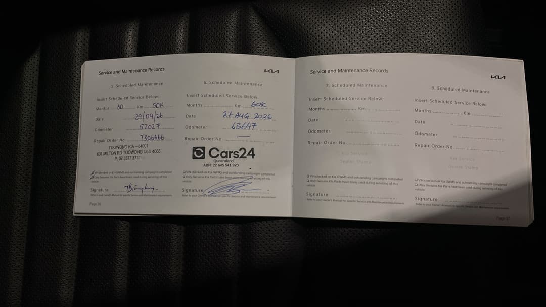 2023 Kia Cerato Gt, Automatic, 63654 km, Service History