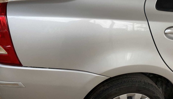 2013 Toyota Etios G, Petrol, Manual, 43,586 km, Right quarter panel - Minor scratches