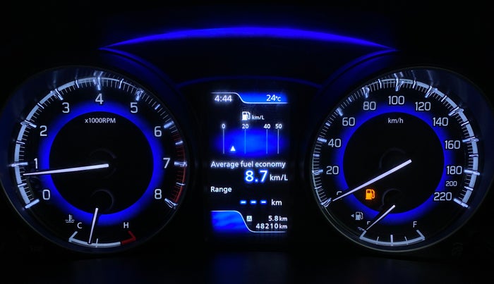 2019 Toyota Glanza V, Petrol, Manual, 48,527 km, Odometer Image