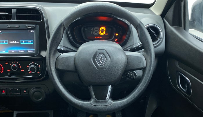 2018 Renault Kwid 1.0 RXT Opt, Petrol, Manual, 63,276 km, Steering Wheel Close Up