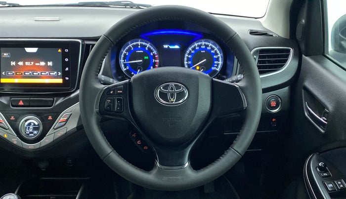 2022 Toyota Glanza V, Petrol, Manual, 25,720 km, Steering Wheel Close Up