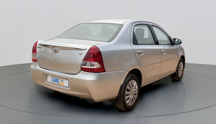 2014 Toyota Etios G, Petrol, Manual, 72,305 km, Right Back Diagonal