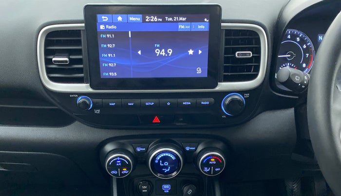 2021 Hyundai VENUE SX 1.0 (O) TURBO IMT, Petrol, Manual, 6,845 km, Air Conditioner