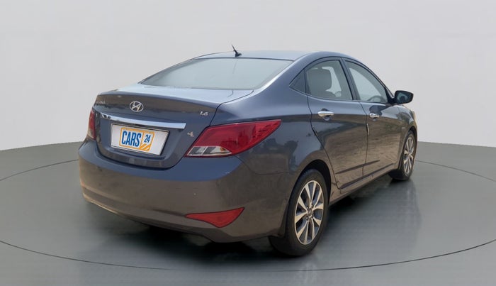 2015 Hyundai Verna FLUIDIC 4S 1.6 VTVT S(O), Petrol, Manual, 92,968 km, Right Back Diagonal