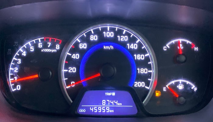 2017 Hyundai Grand i10 ASTA 1.2 KAPPA VTVT, Petrol, Manual, 45,959 km, Odometer Image