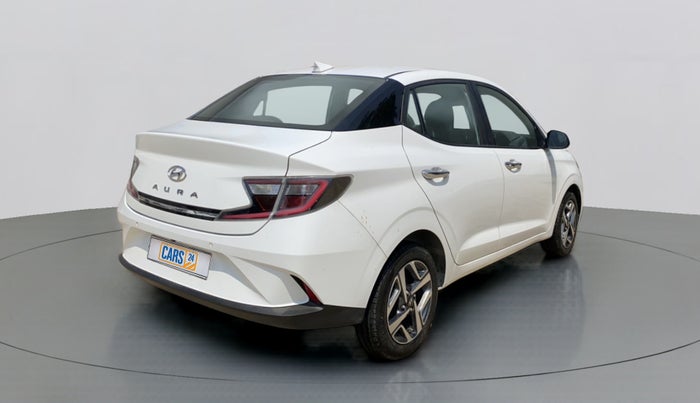 2020 Hyundai AURA SX+ 1.0 TURBO GDI MT, Petrol, Manual, 882 km, Right Back Diagonal