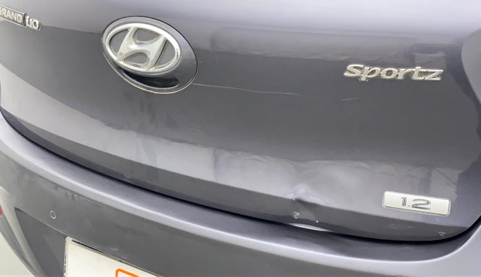 2014 Hyundai Grand i10 SPORTZ 1.2 KAPPA VTVT, Petrol, Manual, 77,919 km, Dicky (Boot door) - Slightly dented