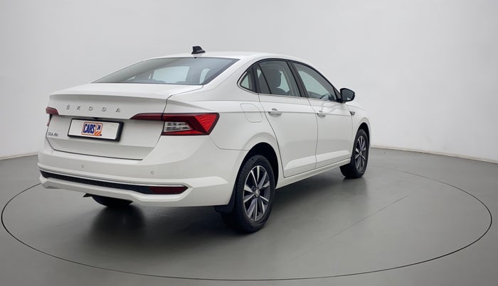 2022 Skoda SLAVIA STYLE 1.0L TSI AT, Petrol, Automatic, 2,125 km, Right Back Diagonal