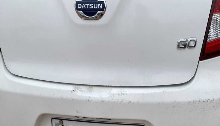 2014 Datsun Go T, Petrol, Manual, 36,932 km, Rear bumper - Paint is slightly damaged