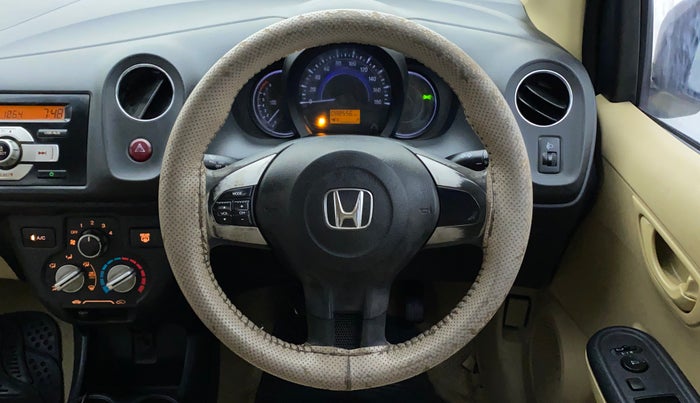 2015 Honda Brio S MT, Petrol, Manual, 88,555 km, Steering Wheel Close Up