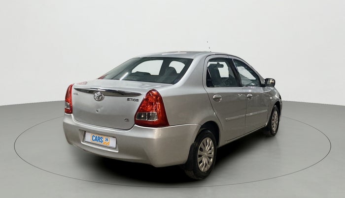 2012 Toyota Etios G, Petrol, Manual, 22,064 km, Right Back Diagonal