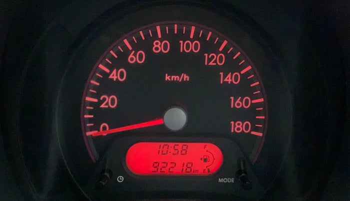 2011 Maruti A Star VXI, Petrol, Manual, 92,215 km, Odometer Image