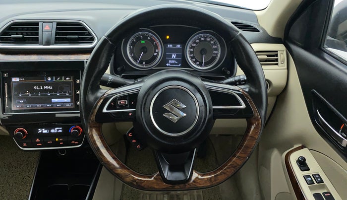2017 Maruti Dzire ZXI PLUS AMT, Petrol, Automatic, 95,291 km, Steering Wheel Close Up