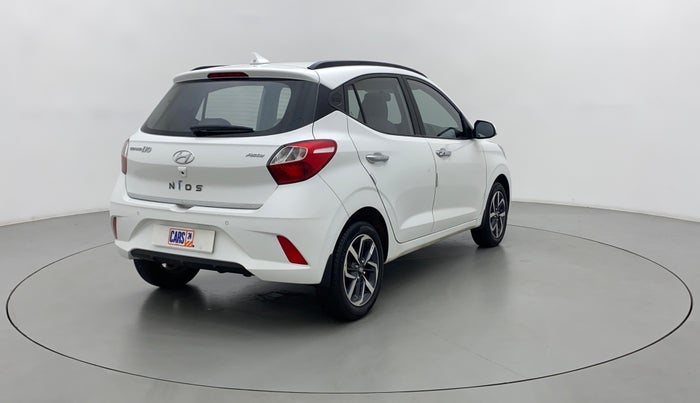 2022 Hyundai GRAND I10 NIOS ASTA AMT 1.2 KAPPA VTVT, Petrol, Automatic, 11,403 km, Right Back Diagonal