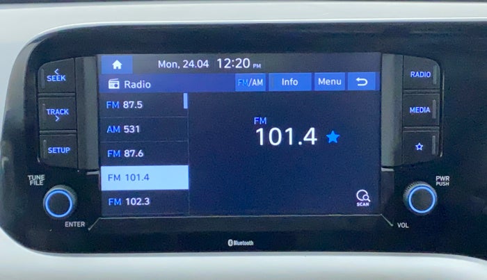 2022 Hyundai GRAND I10 NIOS ASTA AMT 1.2 KAPPA VTVT, Petrol, Automatic, 11,403 km, Infotainment System