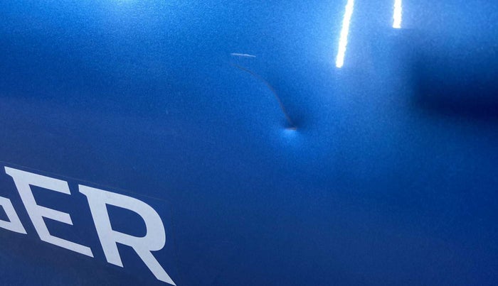 2023 Renault Kiger RXZ TURBO MT DUAL TONE, Petrol, Manual, 26,254 km, Rear left door - Slightly dented