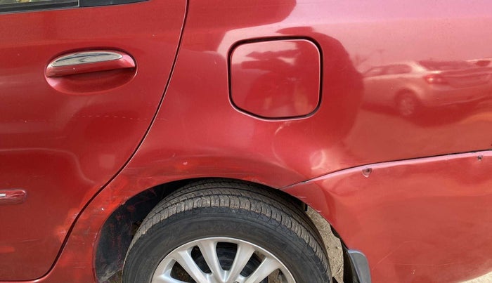 2012 Toyota Etios V, Petrol, Manual, 60,025 km, Left quarter panel - Slightly dented