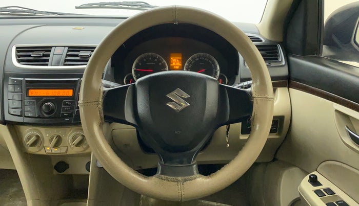 2013 Maruti Swift Dzire VXI, Petrol, Manual, 80,318 km, Steering Wheel Close Up